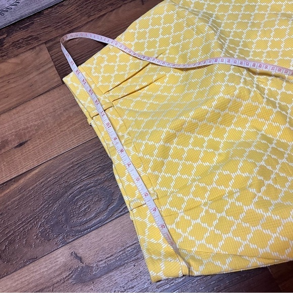 Kate Spade Yellow Patterned Mini Skirt Size 6 F - Picture 3 of 5